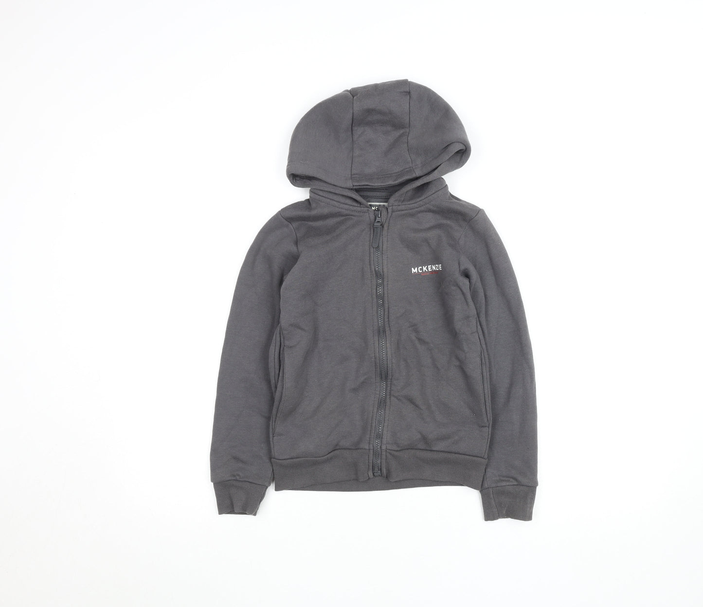 Boys UK Size 9-10 Years McKenzie Grey Full Zip Hoodie