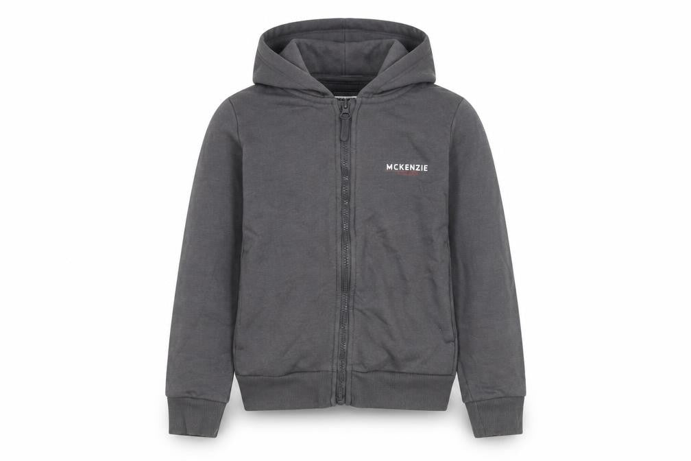 Boys UK Size 9-10 Years McKenzie Grey Full Zip Hoodie