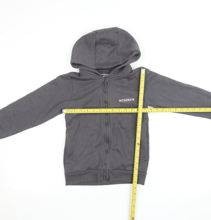 Boys UK Size 9-10 Years McKenzie Grey Full Zip Hoodie