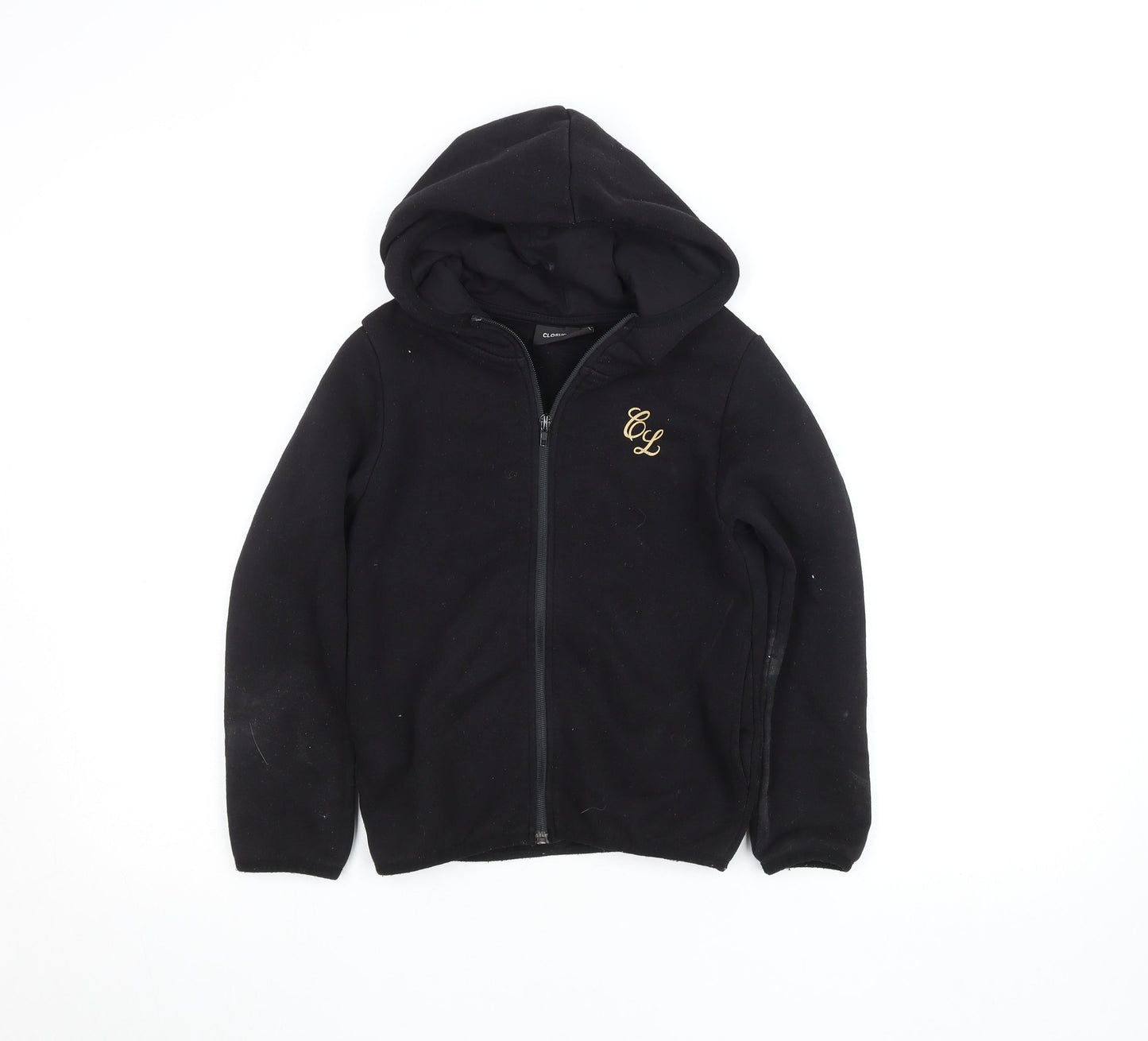 Boys UK Size 7-8 Years Closure London Black Full Zip Hoodie
