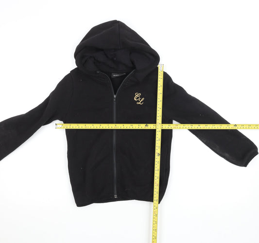 Boys UK Size 7-8 Years Closure London Black Full Zip Hoodie