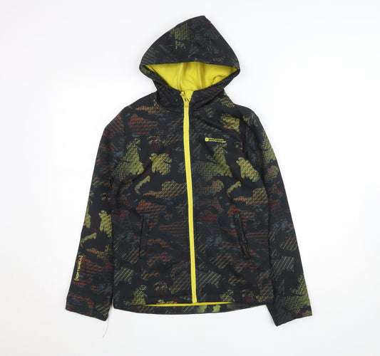 Boys UK Size 11-12 Years Mountain Warehouse Black Softshell Jacket