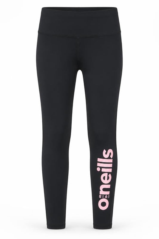 Womens UK Size 10 O’Neills Athletic Fit Compression Black Leggings