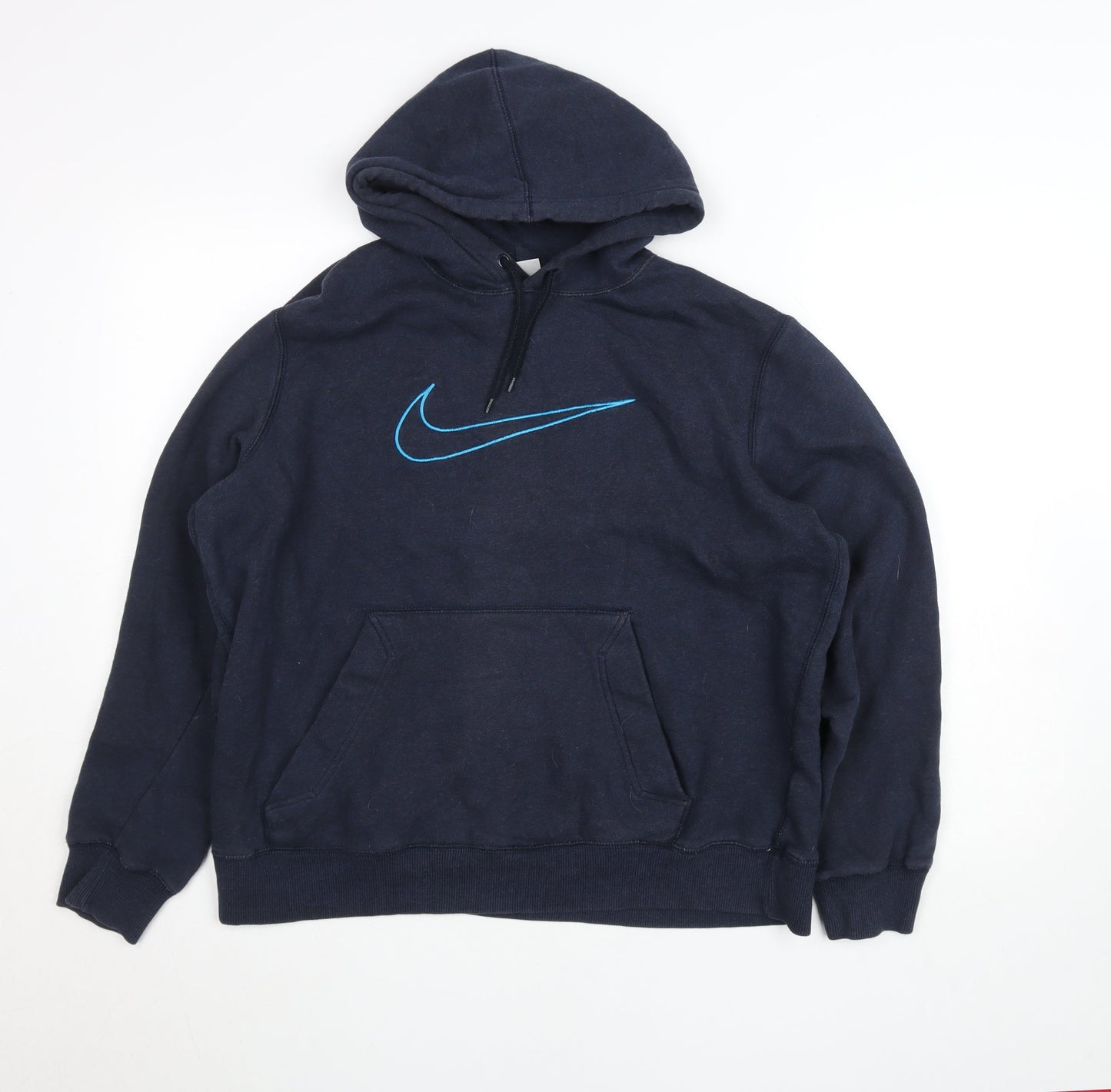 Womens UK Size L Nike Blue Pullover Hoodie
