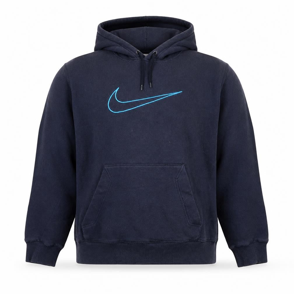 Womens UK Size L Nike Blue Pullover Hoodie
