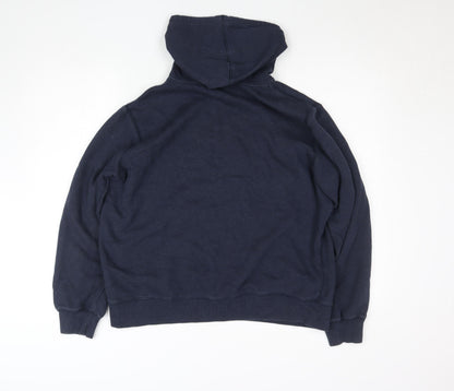 Womens UK Size L Nike Blue Pullover Hoodie