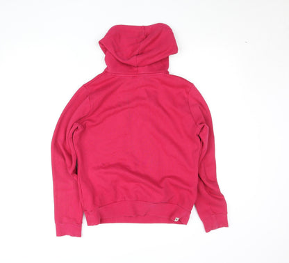 Womens UK Size 10 PUMA Pink Pullover Hoodie
