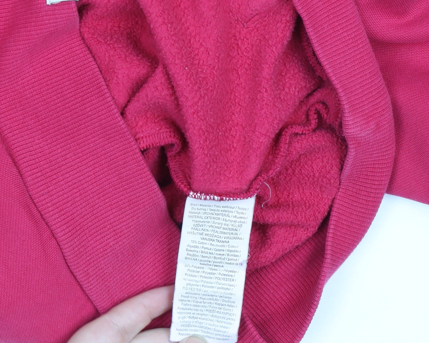Womens UK Size 10 PUMA Pink Pullover Hoodie