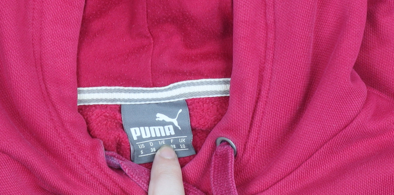 Womens UK Size 10 PUMA Pink Pullover Hoodie