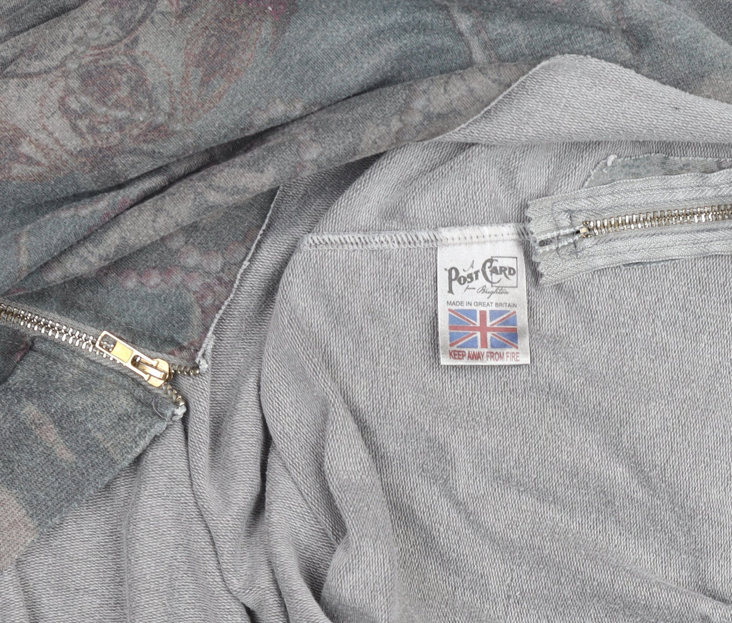 Womens UK Size L A Postcard From Brighton Grey Pullover Sweatshirt