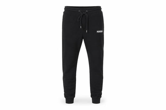 Mens UK Size S Mana Regular Fit Jogger Black Trousers