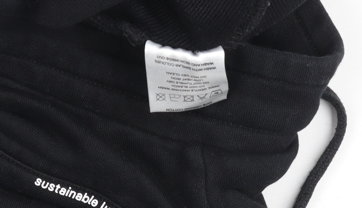 Mens UK Size S Mana Regular Fit Jogger Black Trousers