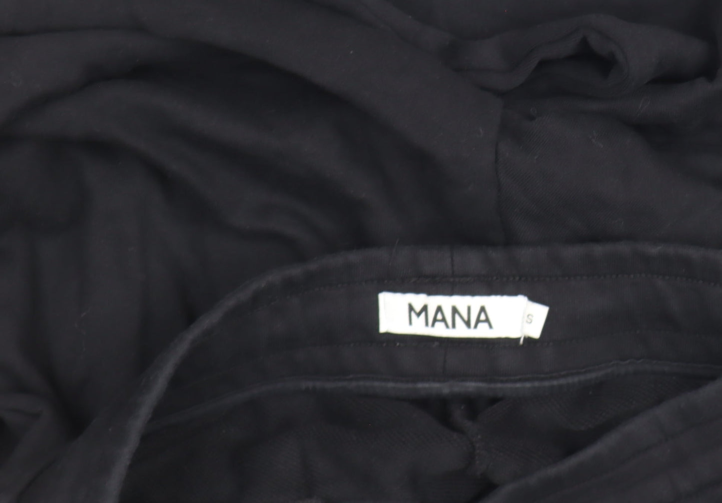 Mens UK Size S Mana Regular Fit Jogger Black Trousers