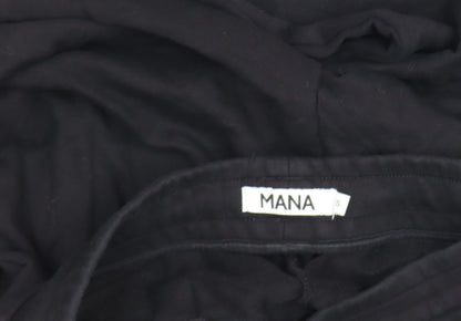 Mens UK Size S Mana Regular Fit Jogger Black Trousers