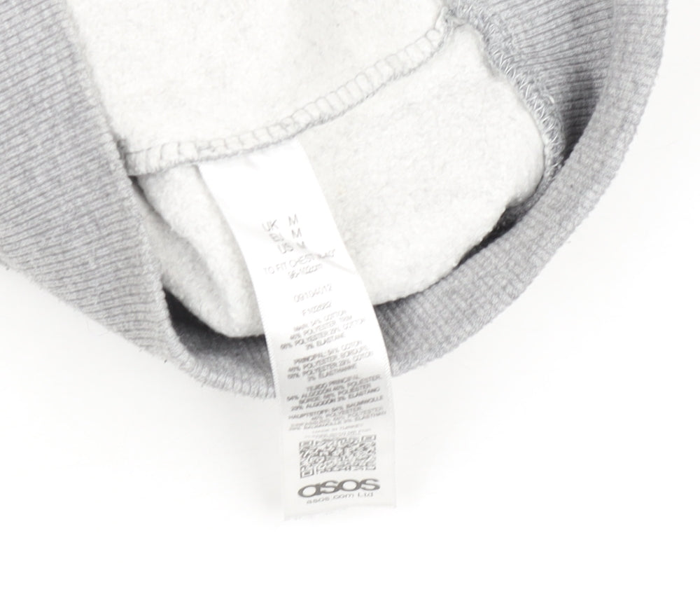 Womens UK Size M ASOS Grey Pullover Sweatshirt