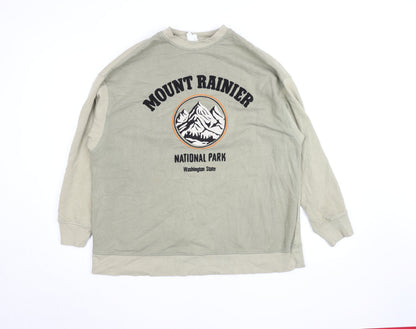Womens UK Size S H&M Beige Pullover Sweatshirt