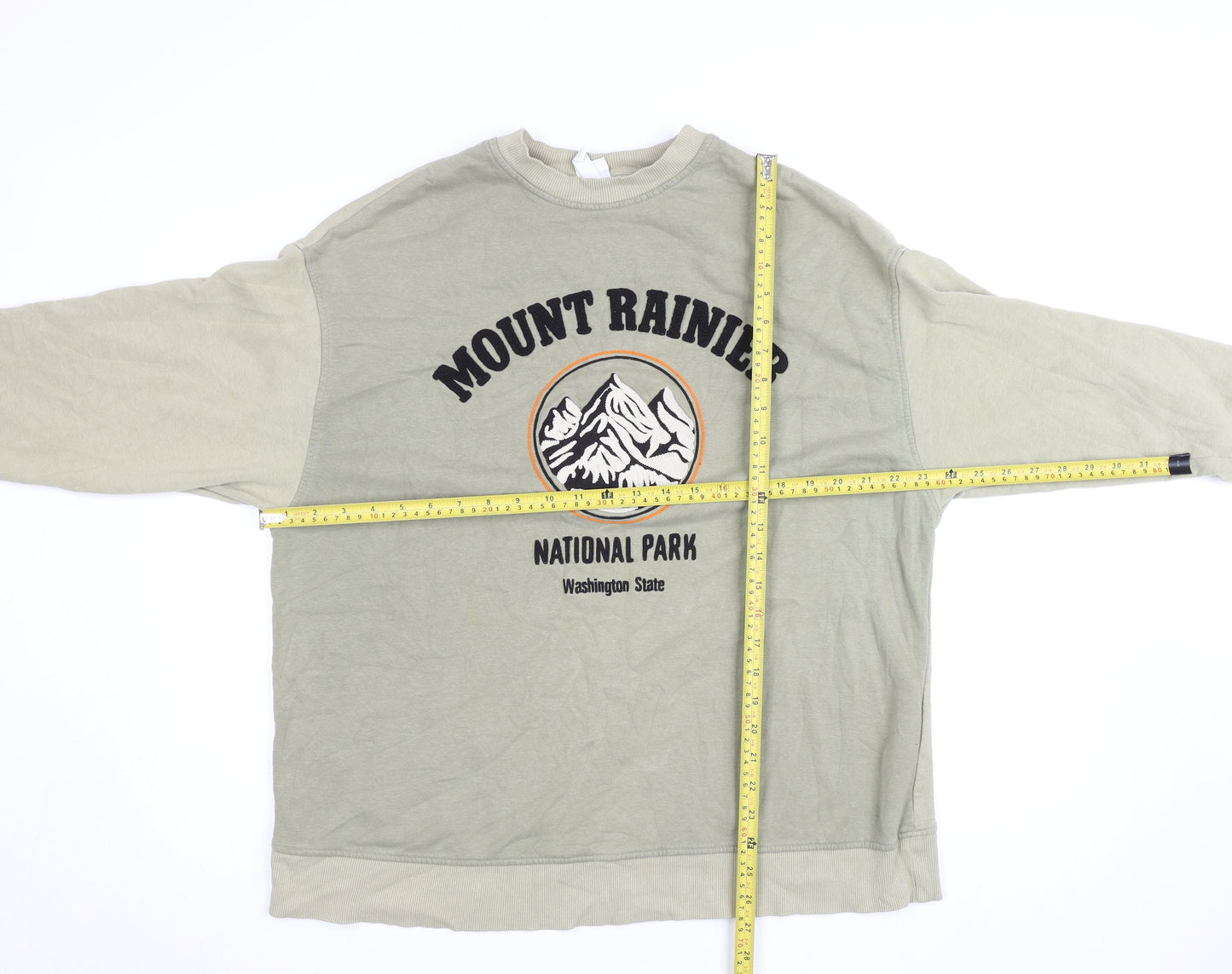 Womens UK Size S H&M Beige Pullover Sweatshirt