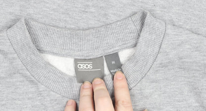 Womens UK Size M ASOS Grey Pullover Sweatshirt