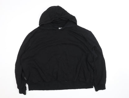 Mens UK Size M H&M Divided Black Pullover Hoodie