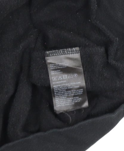 Mens UK Size M H&M Divided Black Pullover Hoodie