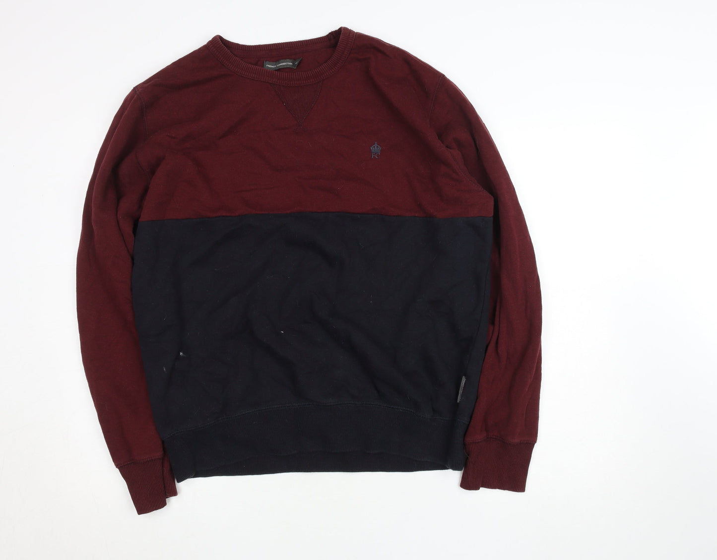 Mens UK Size XL French Connection Multicoloured Pullover Sweatshirt