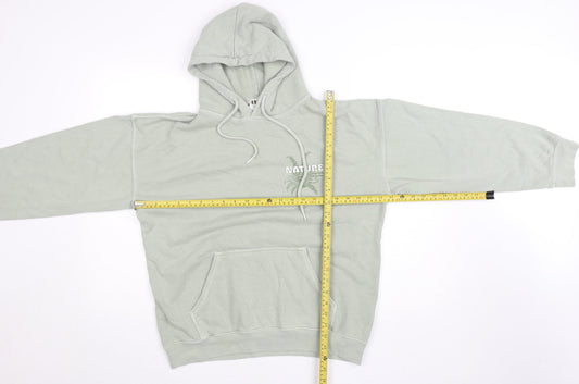 Mens UK Size S Hoxton Chic Green Pullover Hoodie