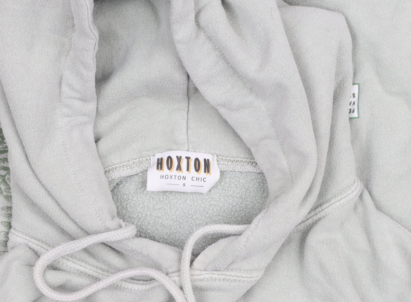 Mens UK Size S Hoxton Chic Green Pullover Hoodie
