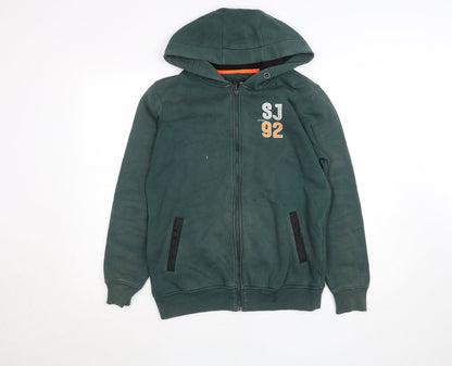Mens UK Size M Spykar Green Full Zip Hoodie