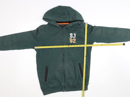 Mens UK Size M Spykar Green Full Zip Hoodie