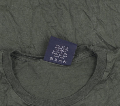 Unfledged Men's Green Music Graphic Crew Neck Short Sleeve T-Shirt Size L