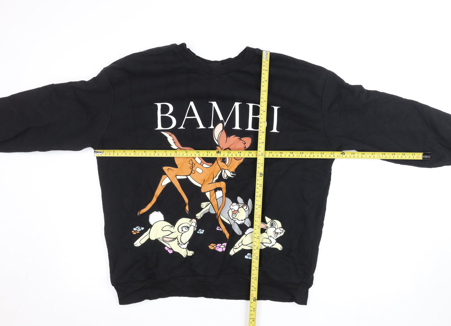 Womens UK Size L Disney at George Black Pullover Sweatshirt