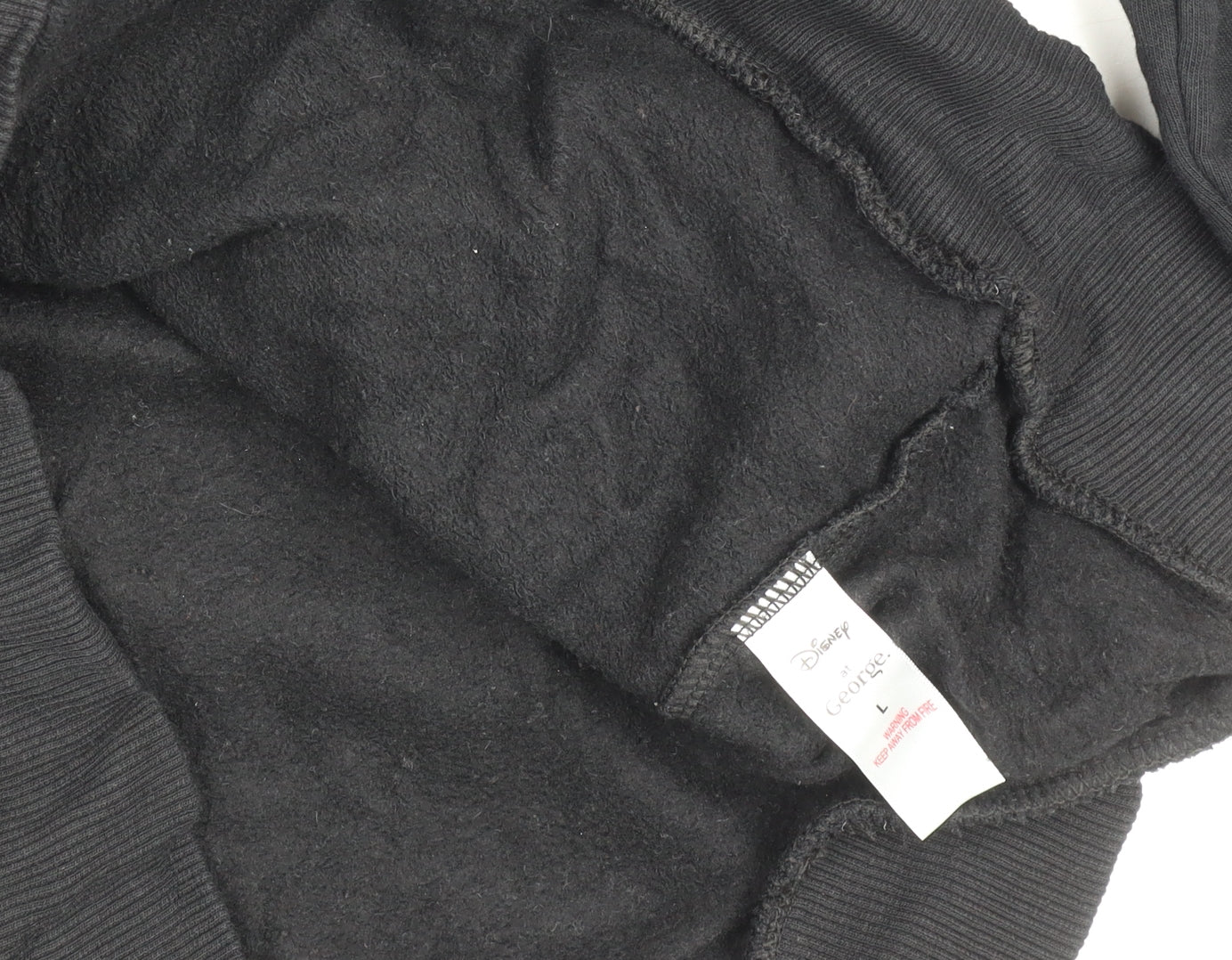 Womens UK Size L Disney at George Black Pullover Sweatshirt