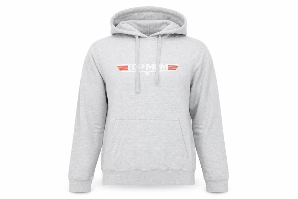 Womens UK Size M Port & Company Grey Pullover Hoodie