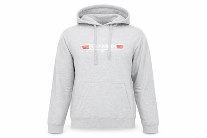Womens UK Size M Port & Company Grey Pullover Hoodie