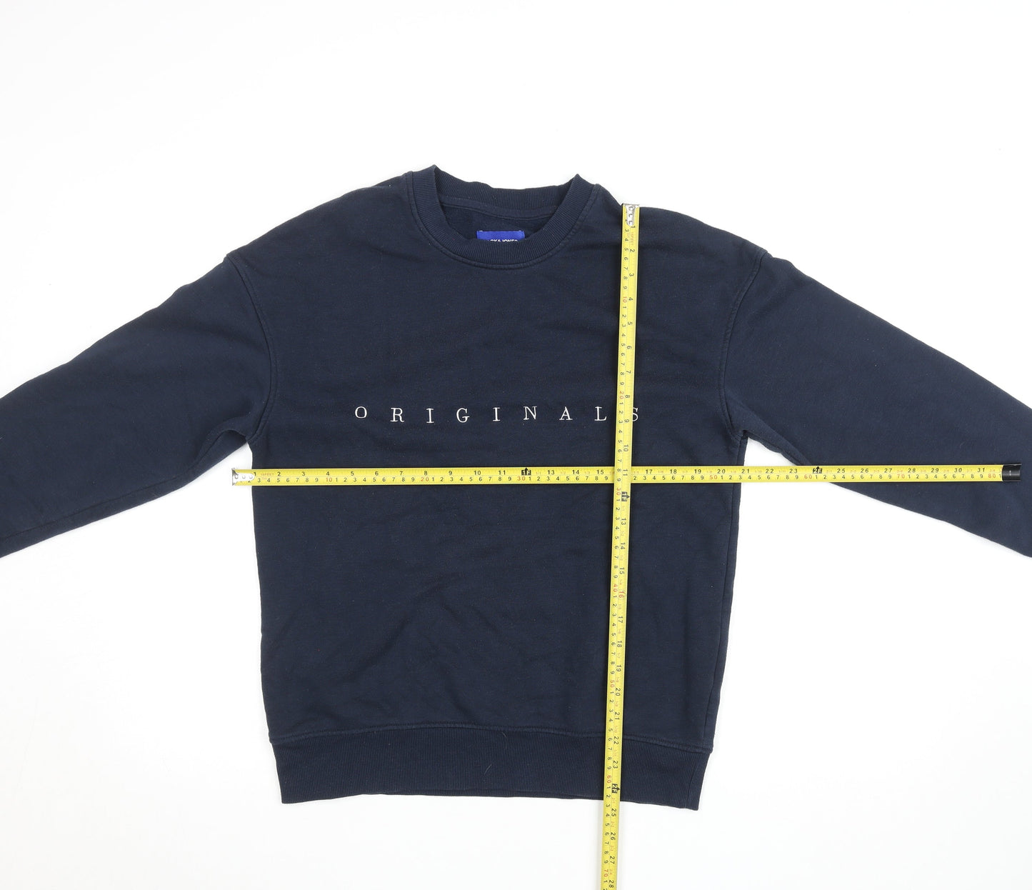Unisex Adults UK Size L JACK & JONES Blue Pullover Sweatshirt