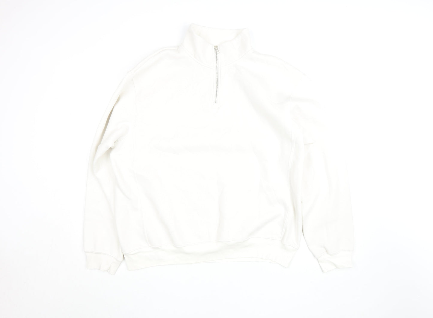 Womens UK Size XL Zara White Pullover Sweatshirt