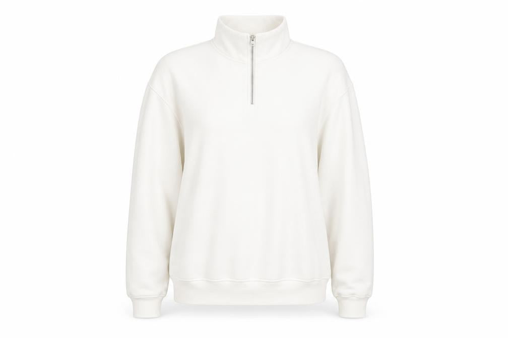 Womens UK Size XL Zara White Pullover Sweatshirt