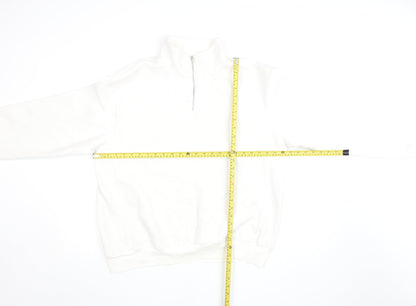Womens UK Size XL Zara White Pullover Sweatshirt