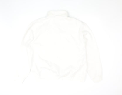 Womens UK Size XL Zara White Pullover Sweatshirt