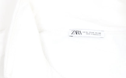 Womens UK Size XL Zara White Pullover Sweatshirt