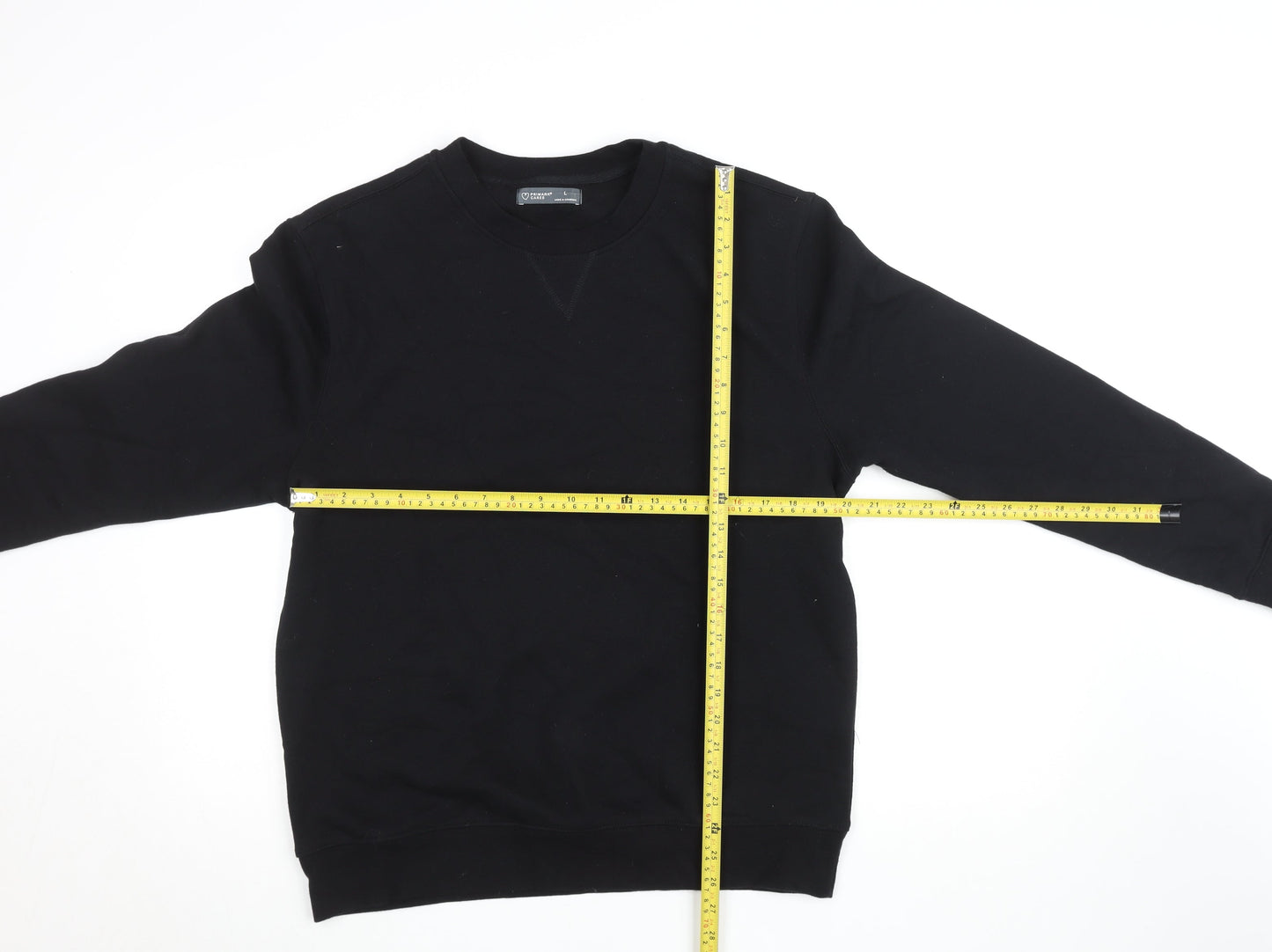 Primark Cares Women's Black L Pullover Sweatshirt Cotton Blend