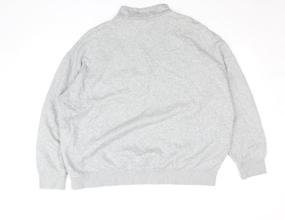 Nike Women’s Grey 1/4 Zip Sweatshirt Small - Soft Cotton Blend Pullover