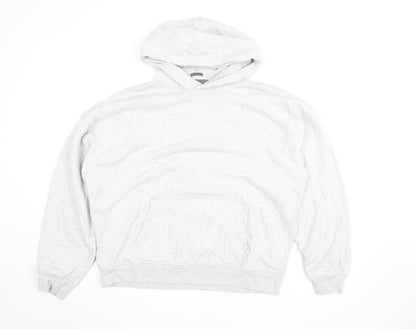 Abercrombie & Fitch Mens Grey Oversized Pullover Hoodie Size S