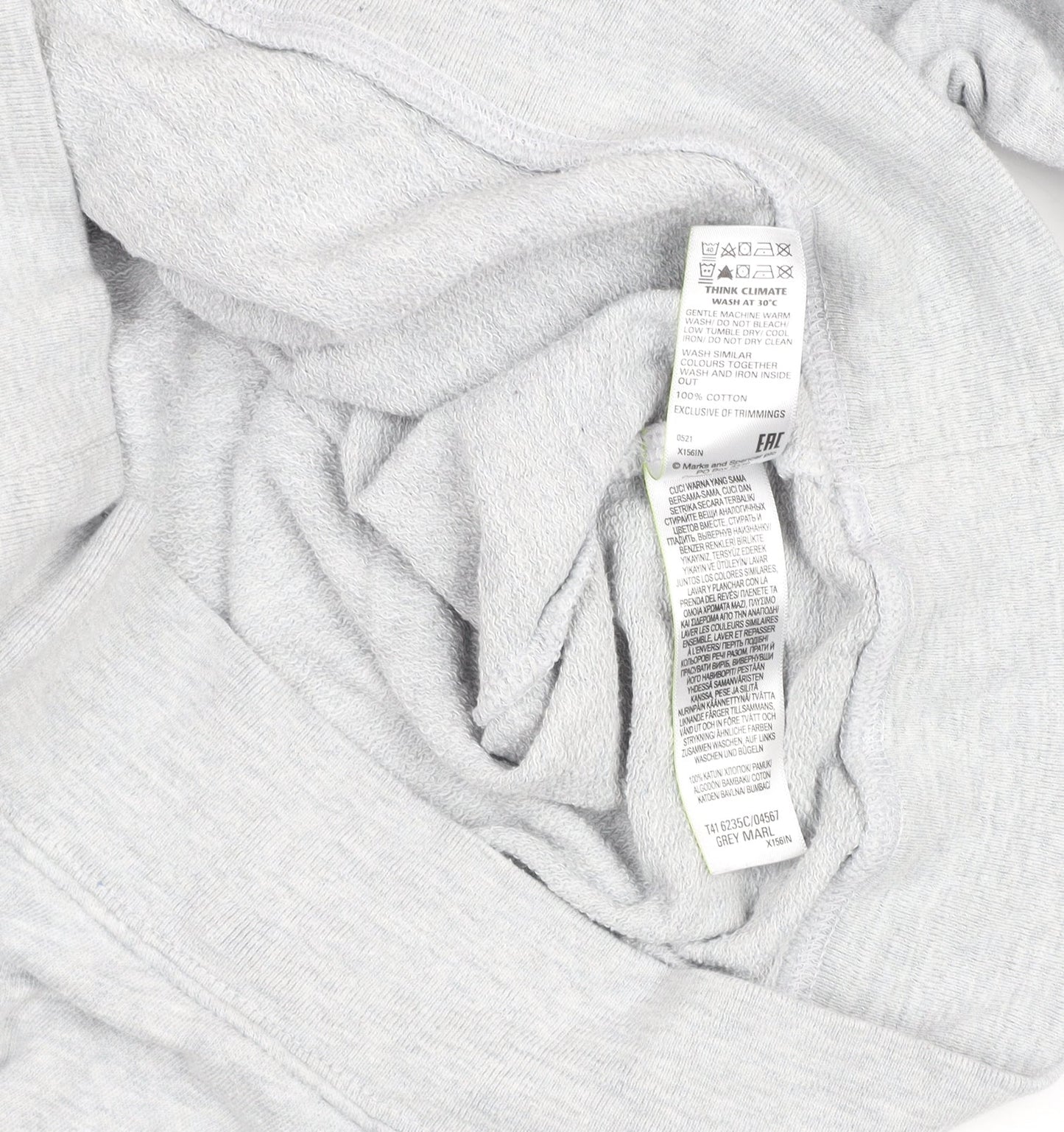 Womens UK Size 10 Marks and Spencer Grey Pullover Sweatshirt