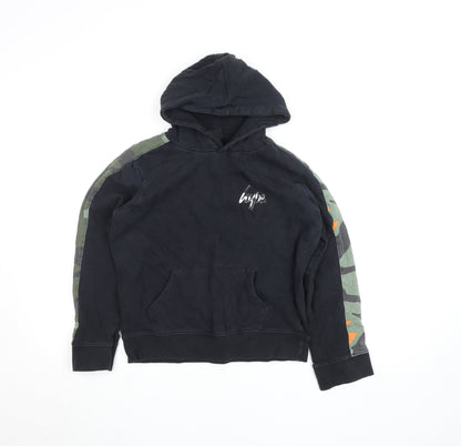 Girls UK Size 13 Years Hype Black Pullover Hoodie