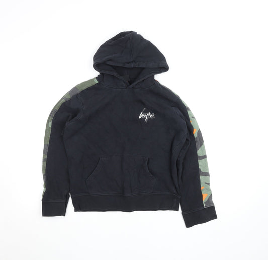 Girls UK Size 13 Years Hype Black Pullover Hoodie