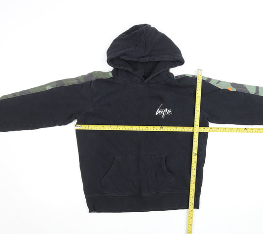 Girls UK Size 13 Years Hype Black Pullover Hoodie