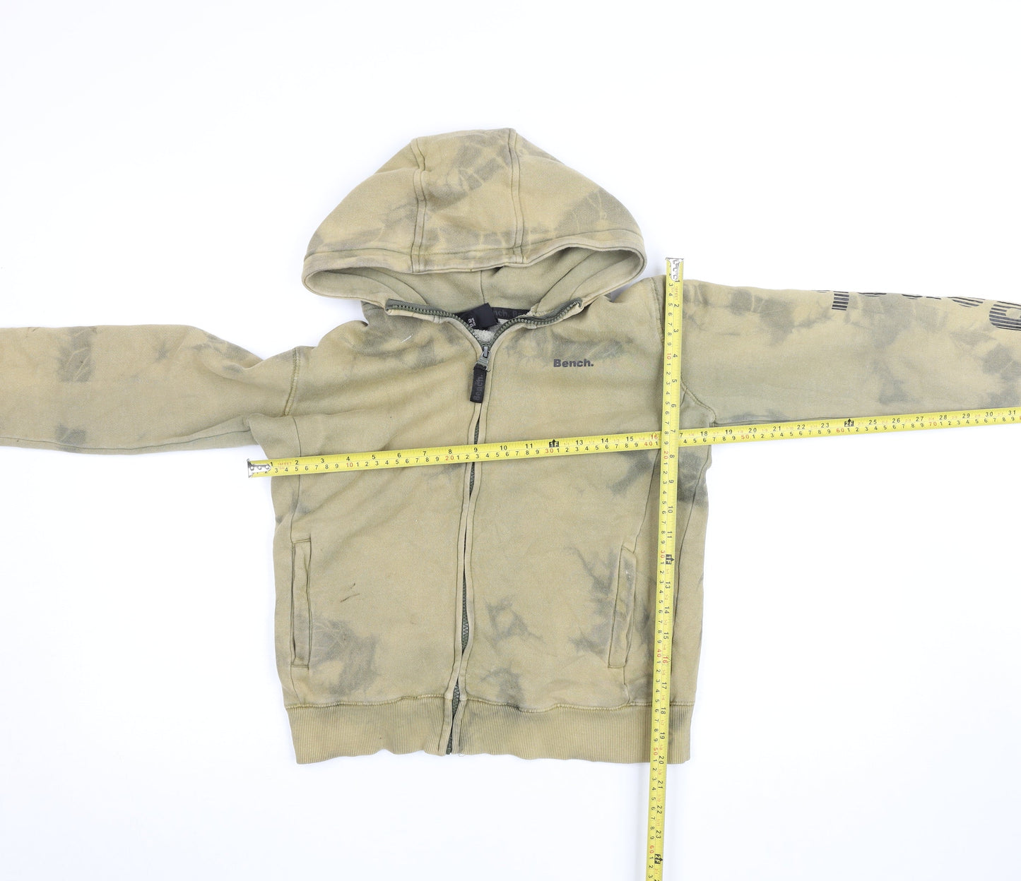 Boys UK Size 11-12 Years Bench Beige Full Zip Hoodie