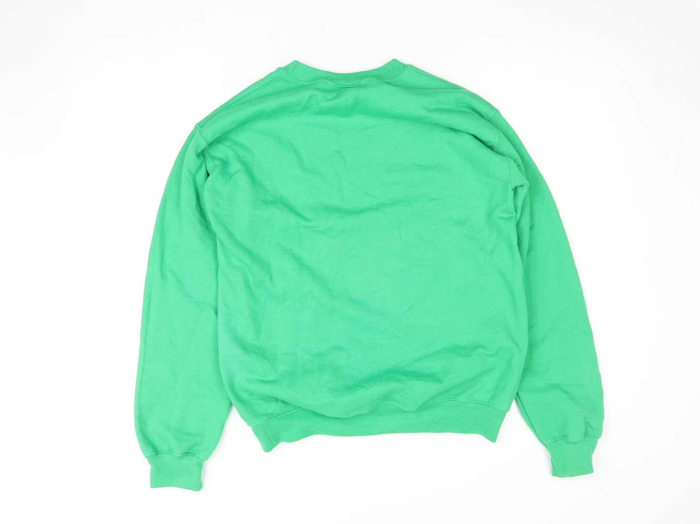 Gildan Women’s Green Christmas Crew Neck Pullover Jumper Size S