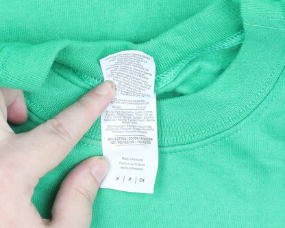 Gildan Women’s Green Christmas Crew Neck Pullover Jumper Size S